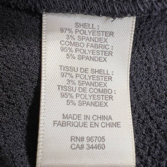 Rebecca Taylor  Charcoal Gray Mesh Panel Long Sleeve Flounce Dress - Size 0 - Picture 9 of 10